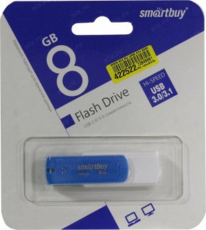 Накопитель USB 3.0  8GB Diamond Blue (SB8GBDB-3)