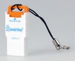 Картридер Smartbuy 707, USB 2.0 - MicroSD, оранжевый (SBR-707-O)