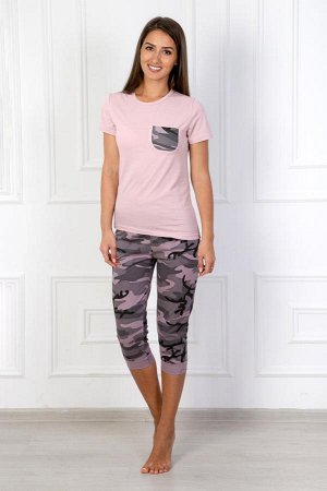 Комплект женский камуфляж №5 (бриджи+футболка)