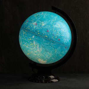 Глобус Звёздного неба, диаметр 250 мм, с подсветкой, деревянная подставка