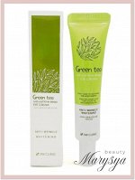 3W Clinic Крем для кожи вокруг глаз ночной с зеленым чаем Eye Cream Time Sleep Green Tea Natural, 40 мл