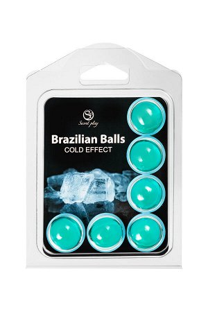 Массажное масло SECRET PLAY BRAZILIAN BALLS, с охлаждающим эффектом, 6 х 4 гр