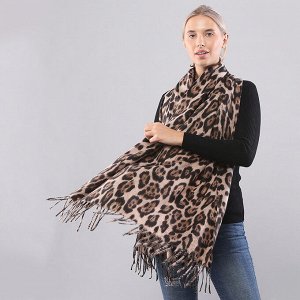Шарф женский, леопардовый, полиэстер