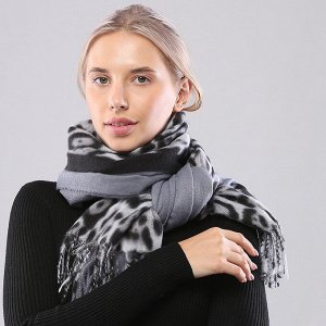 Шарф женский, леопардовый, полиэстер