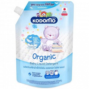 LION "Кодомо" Жидкое средство для стирки  580мл для детских вещей Organic(0+) оливковое масло /мягк.уп.