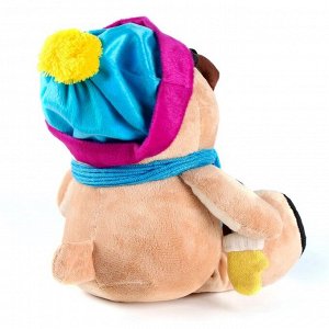 Мягкая игрушка «Боня», в шапке и шарфе, 25 см