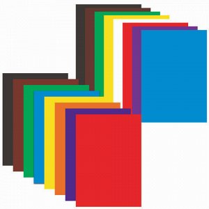 Набор цветного картона и бумаги А4 мелованные (глянцевые), 8 + 8 цветов, в папке, ЮНЛАНДИЯ, 200х290 мм, &quot;ПЛАНЕТЫ&quot;, 129570