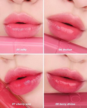 Глянцевый увлажняющий тинт для губ rom&nd Dewyful Water Tint