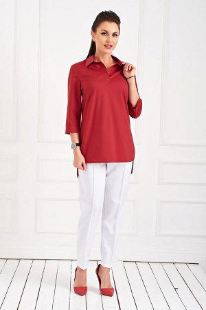 Рубашка хлопковая "Ириана" (бордо) Б832-3