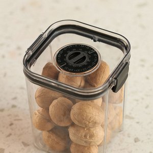 Банка для хранения сыпучих продуктов с дата-индикатором, 900 мл