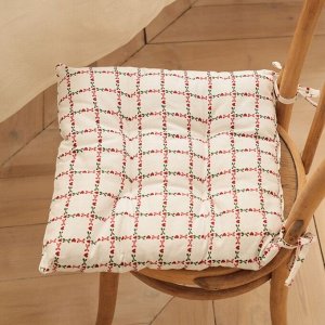 Подушка Этель "Flower Cage" 40х40 см, 100% хл, рогожка 186 г/м2