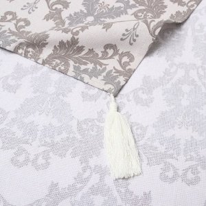 Дорожка на стол Этель Classic 40x149 см, 100% хлопок, рогожка 186 г/м², серая