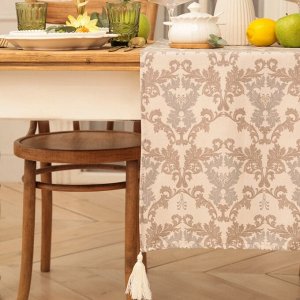 Дорожка на стол Этель Classic 40x149 см, 100% хлопок, рогожка 186 г/м², серая