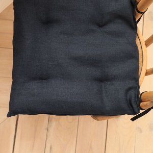 Подушка на стул Этель Minimalist design 42х42 см, цв.синий, 100% лен 415 г/м2