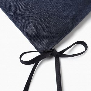 Подушка на стул Этель Minimalist design 42х42 см, цв.синий, 100% лен 415 г/м2