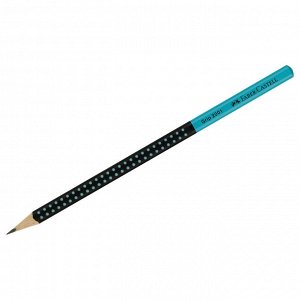 Карандаш простой Faber-Castell ""Grip 2001 Two Tone"", HВ, заточен., черный/бирюзовый
