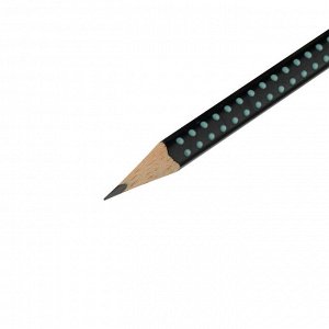 Карандаш простой Faber-Castell ""Grip 2001 Two Tone"", HВ, заточен., черный/бирюзовый