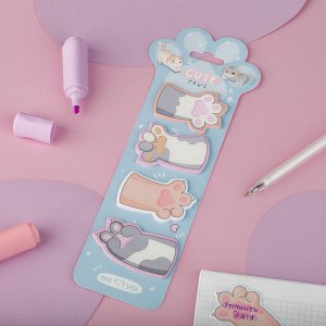 Флажки-закладки MESHU ""Cute Paws"",  20л., европодвес