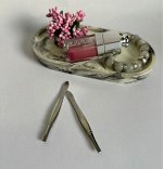 Пинцет для бровей серебристый 8 см, ровный край