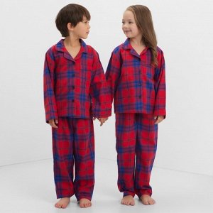 Пижама детская из фланели (рубашка и брюки) KAFTAN 30 (98-104)