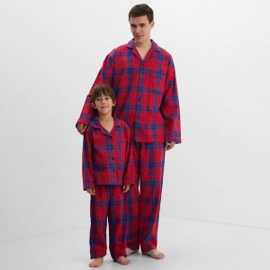 Пижама детская из фланели (рубашка и брюки) KAFTAN 30 (98-104)