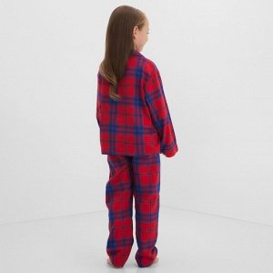 Пижама детская из фланели (рубашка и брюки) KAFTAN 30 (98-104)