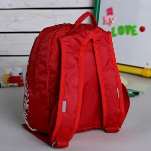 Рюкзак молодёжный, отдел на молнии, цвет красный