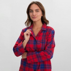 Пижама женская из фланели (рубашка и брюки) KAFTAN