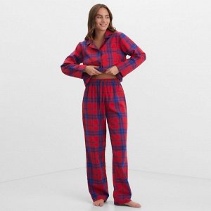 Пижама женская из фланели (рубашка и брюки) KAFTAN