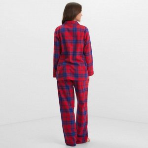 Пижама женская из фланели (рубашка и брюки) KAFTAN