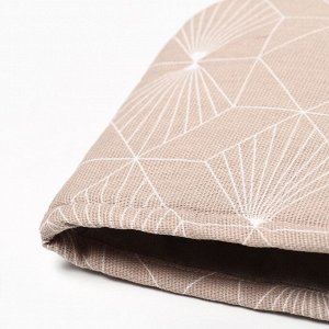 Грелка на чайник Доляна Geometry 28*28 см, 100% хлопок,164 г/м*