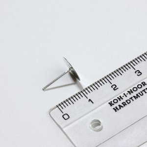 Основы для пусет, площадка 10 мм, пара, СМ-1110, (набор 10 шт.) цвет серебро
