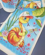 Полотенце из микрофибры с символом нового года, 70*33 см