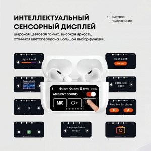 Беспроводные наушники с дисплеем Hoco EW72 ANC Noise Reduction
