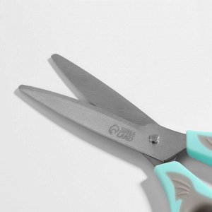 Ножницы универсальные, скошенное лезвие 8.5", 21 см, МИКС