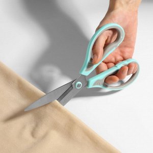 Ножницы универсальные, скошенное лезвие 8.5", 21 см, МИКС