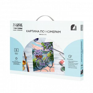Картина по номерам на холсте ТРИ СОВЫ ""Сиреневое настроение"", 30*40, с акриловыми красками и кистями