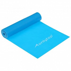 Эспандер ленточный для фитнеса ONLYTOP, 150x15x0.04 см, 10 кг, цвета МИКС
