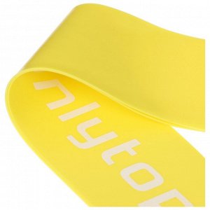 Фитнес-резинка ONLYTOP, 30х5х0,07 см, нагрузка 5 кг, цвет жёлтый