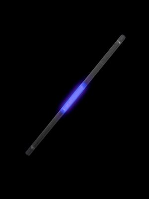 Светящаяся соломинка (трубочка для питья) Голубая, 27x6,5x1