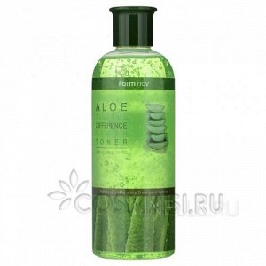 КR/ FarmStay Visible Difference Aloe Moisture Toner Тонер увлажняющий для лица "Алоэ", 350мл