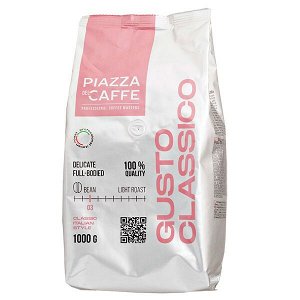 кофе PIAZZA del CAFFE GUSTO CLASSICO 1 кг зерно 1/6