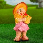 Садовая фигура &quot;Гном с корзиной&quot; малый 16х15х39см МИКС