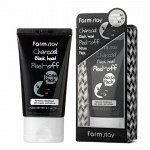 Маска-плёнка для очищения кожи носа от чёрных точек FARMSTAY Charcoal Black Head Peel-off Nose Pack