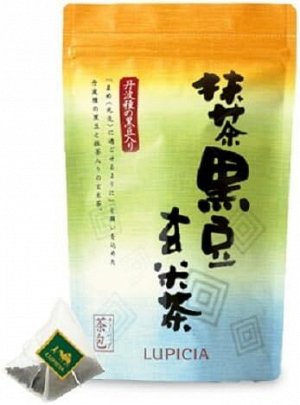 LUPICIA Matcha Black Bean Brown Rice Tea Bags - зеленый чай с коричневым рисом, черными бобами и матча в пирамидках