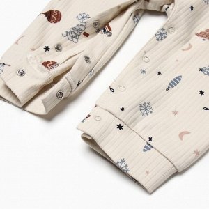 Комбинезон с повязкой Крошка Я "Новогодние игрушки".