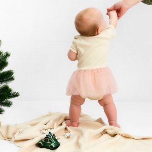 Боди с юбкой Крошка Я "Новогодние игрушки".