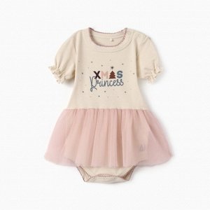 Боди с юбкой Крошка Я "Новогодние игрушки".
