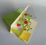 Открытка 3Д+конверт поздравительный