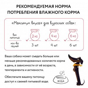 Мнямс пауч мясное рагу с телятиной и тыквой для собак "Максимум вкуса" 85 г